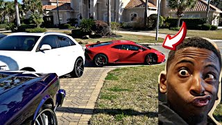 Funnymike pulls up on me in his 2021 Lamborghini