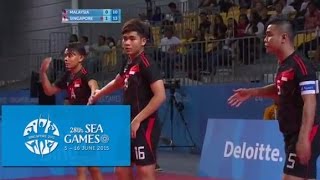 Sepak Takraw Men's Team Event MAS vs SIN 3rd Regu(Day 4) | 28th SEA Games Singapore 2015