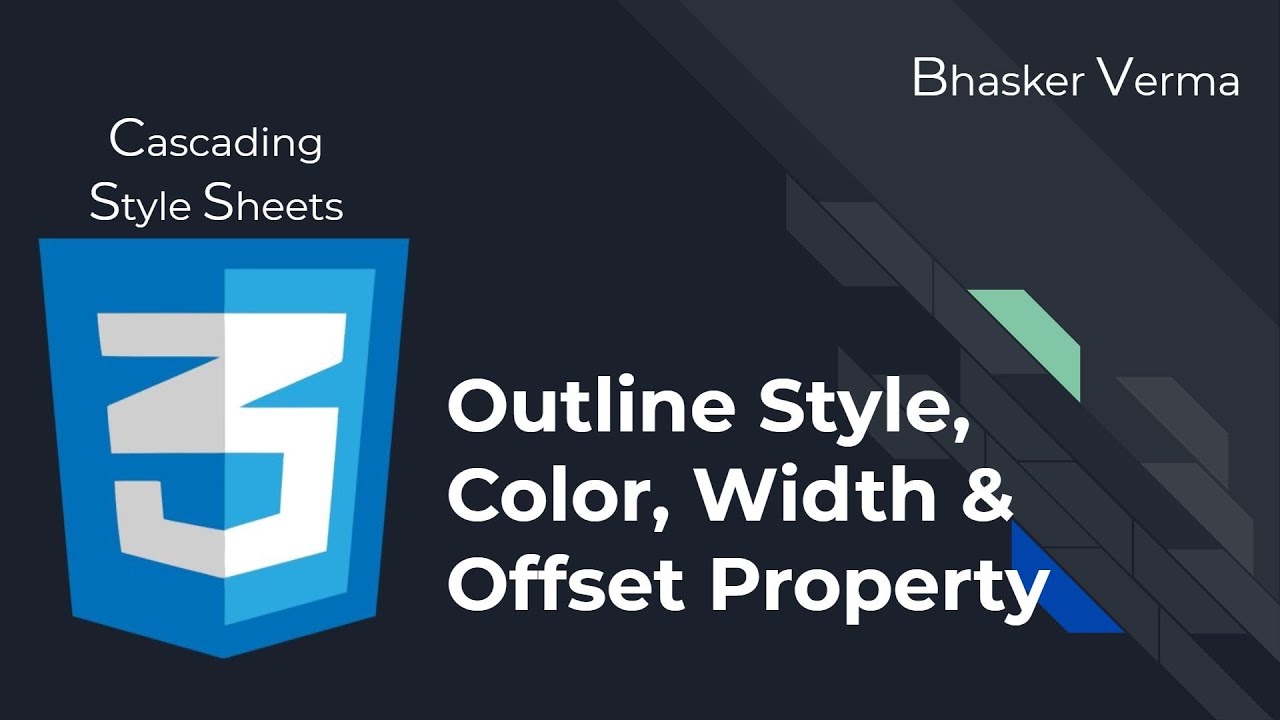 CSS Tutorial For Beginners In Hindi #24| Outline Color, Width, Style ...