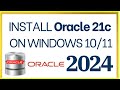 Install Oracle 21c Database Express Edition (XE) on Windows 11 [2024] | How to install SQL Plus