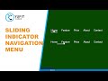 Animated Sliding Indicator Menu CSS & JS