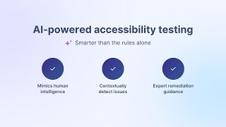 Detect and fix accessibility issues like a WCAG expert, with AI