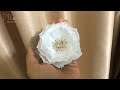 White Camellia | DIY How To Make A Camellia From Silk Ribbon Easy Tutorial Brooch