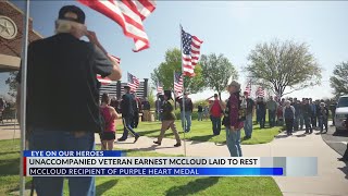 GALLERY: Community ensures unaccompanied veteran is not buried alone