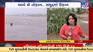 Trees Collapse in Mandvi; Massive currents visible near port in Dwarka | Biparjoy cyclone | Gujarat