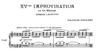 Франсис Пуленк. Импровизация №15 \