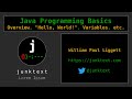 Java Programming Basics (Overview, 