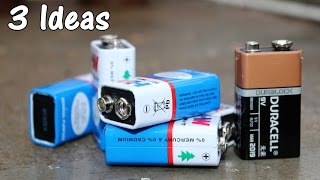 3 Ideas using 9V Battery - Compilation