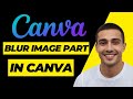 How to Blur part of an image in Canva (2024)