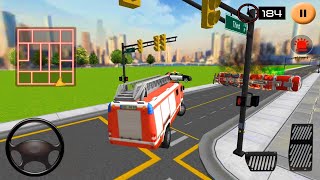 Fire Truck Driving Simulator 2020 - Firefighter Emergency Rescue #2 - Android GamePlay