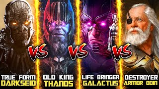 Darkseid Vs Galactus Vs Odin Vs Thanos / Who will win ? ( HINDI )