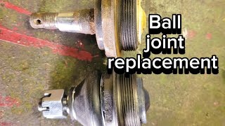 Ball joint replacement on a Kia ceed