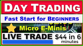 Day Trade for Beginners - Micro E-Mini  NASDAQ100  Fast Start for Futures Trading