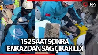 Antakya'da 152 Saat Sonra Enkazdan Sağ Çıkarıldı