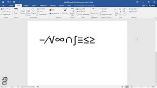 How to Find and Insert All the Mathematical Symbols in Word