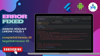 ERROR FIXED 👍 | Android resource linking failed | compileSdkVersion targetSdkVersion 35 | Android 15