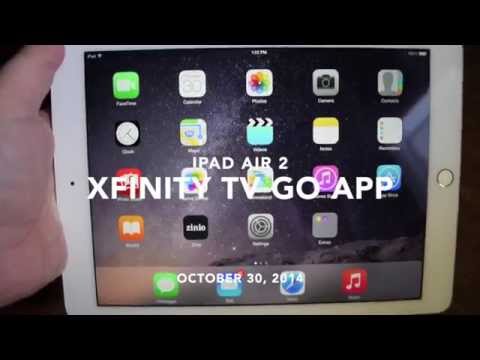 iPad Air 2: Xfinity TV Go app: Watch live tv on your iPad!! iPad Air 2: Xfinity TV Go app: Watch live tv on your iPad!!