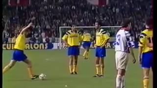 Roberto Baggio (Juventus) - 22/04/1993 - PSG-FRA 0x1 Juventus - 1 gol