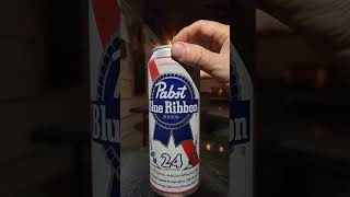 Cracking Open a Pabst Blue Ribbon! #beercan #beer #ElectionDayBeer #CrackIt #Lager