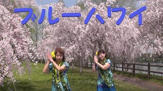 【２人ver.】しだれ桜満開の湖畔でブルーハワイを踊ってみた【自信作】