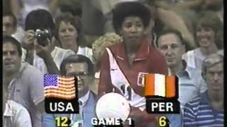 Olympics - 1984 Los Angeles - Volleyball - Womens - USA VS Peru - Game 1   imasportsphile