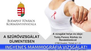 Ingyenes mammográfia vizsgálat!