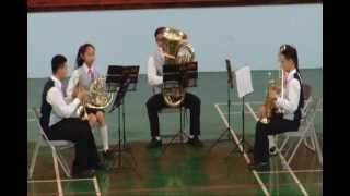 霧峰國中管樂團2012年11月13日全國學生音樂比賽銅管五重奏初賽