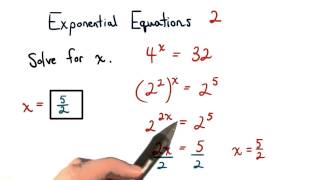 Exponential Equations Practice 2 - Visualizing Algebra