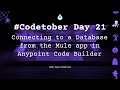Connecting to a Database from the Mule app in Anypoint Code Builder (ACB) | #Codetober 2023 Day 21