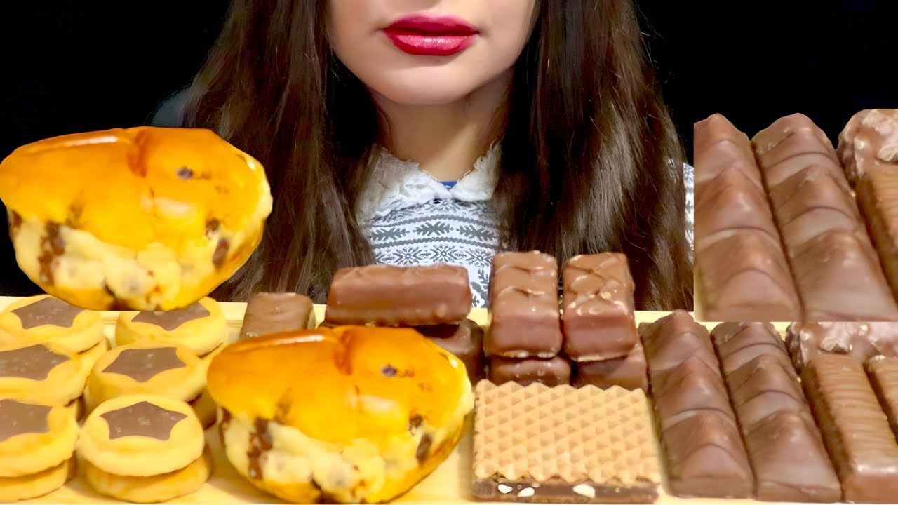 Asmr Chocolate Sweets Mukbang Eating Sounds Youtube