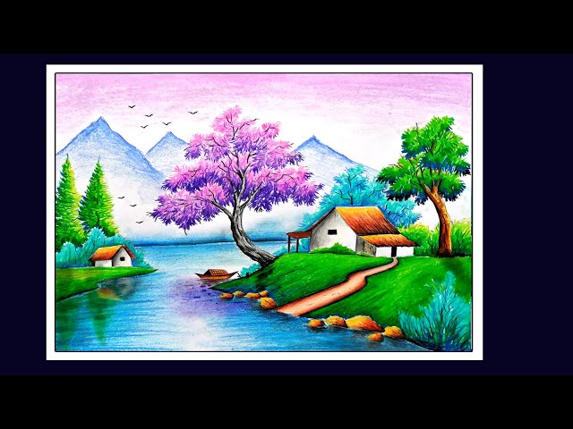 Beautiful Scenery Images Drawing Infoupdate Org