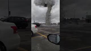 Small Tornado on a Parking Lot