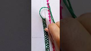 Awesome hand embroidery tutorial #shorts #trending #viral #new #foryou #video #ytshorts