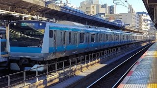 京浜東北線E233系サイ157編成各駅停車大宮駅行き赤羽駅到着(2022/12/20)