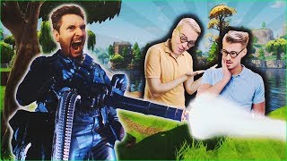 FRAGUJĘ MINIGUNEM! LEH & IZAK w SZOKU! [Fortnite Battle Royale]