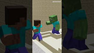 Minecraft Steve - The Hardest Zombie to Kill #shorts #subscribe #minecraft #shortsfeed