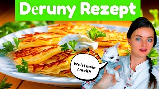 🥔 Ukrainische DERUNY – Knusprige Kartoffelpuffer Rezept! 🇺🇦 Einfach \u0026 Lecker