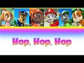 PAW Patrol Hop, Hop, Hop Easter Egg Song Color Coded Lyrics