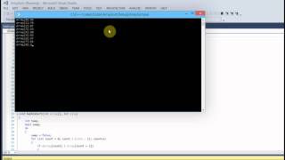 Array Sort C++ Code (Visual Studio)