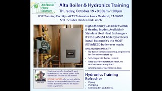 Alta Boiler Training 10 19 23