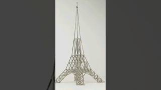 How to make the Eiffel Tower with magnet | Asmr sound | magnetic creations #magnet #magnetic #reels