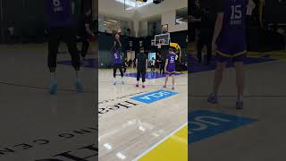 FIRST LOOK of Luka Doncic getting up shot with LeBron James \u0026 Austin Reeves 👀 (via @lakers/X)