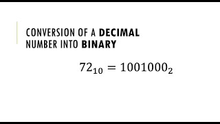 How to Convert from Decimal to Binary (Base10 to Base 2)