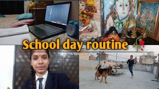 School day routine 🥀||fun time with Laddu and Shera ♥️