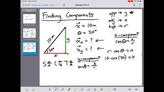 Physics Unit 3: Vector Components
