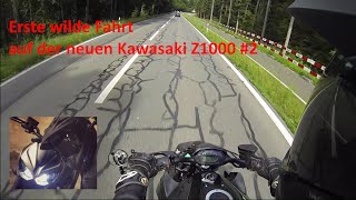 Erste Fahrt mit meiner Kawasaki Z1000 2016 - Z1000 MotoVlog #2 [Deutsch]