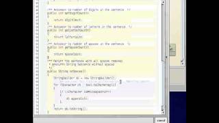 Object Oriented Testing Case Study - Sentence Analyzer