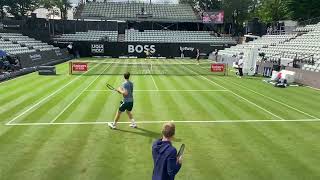 Andy Murray Practice Stuttgart 2022 Court Level View