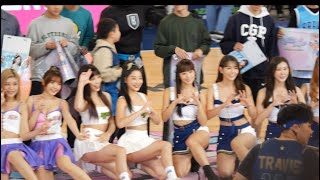 20240131 富邦勇士vs 夢想家 Fubon Angels  Leopard Girls 電豹女  Formosa Sexy 中場遊戲結束合照 難得三大啦啦隊合體   #戰袍   #流量密碼