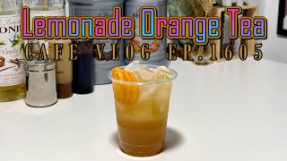 Cafe Vlog EP.1605 | Lemonade Orange Tea | Lemonade drinks